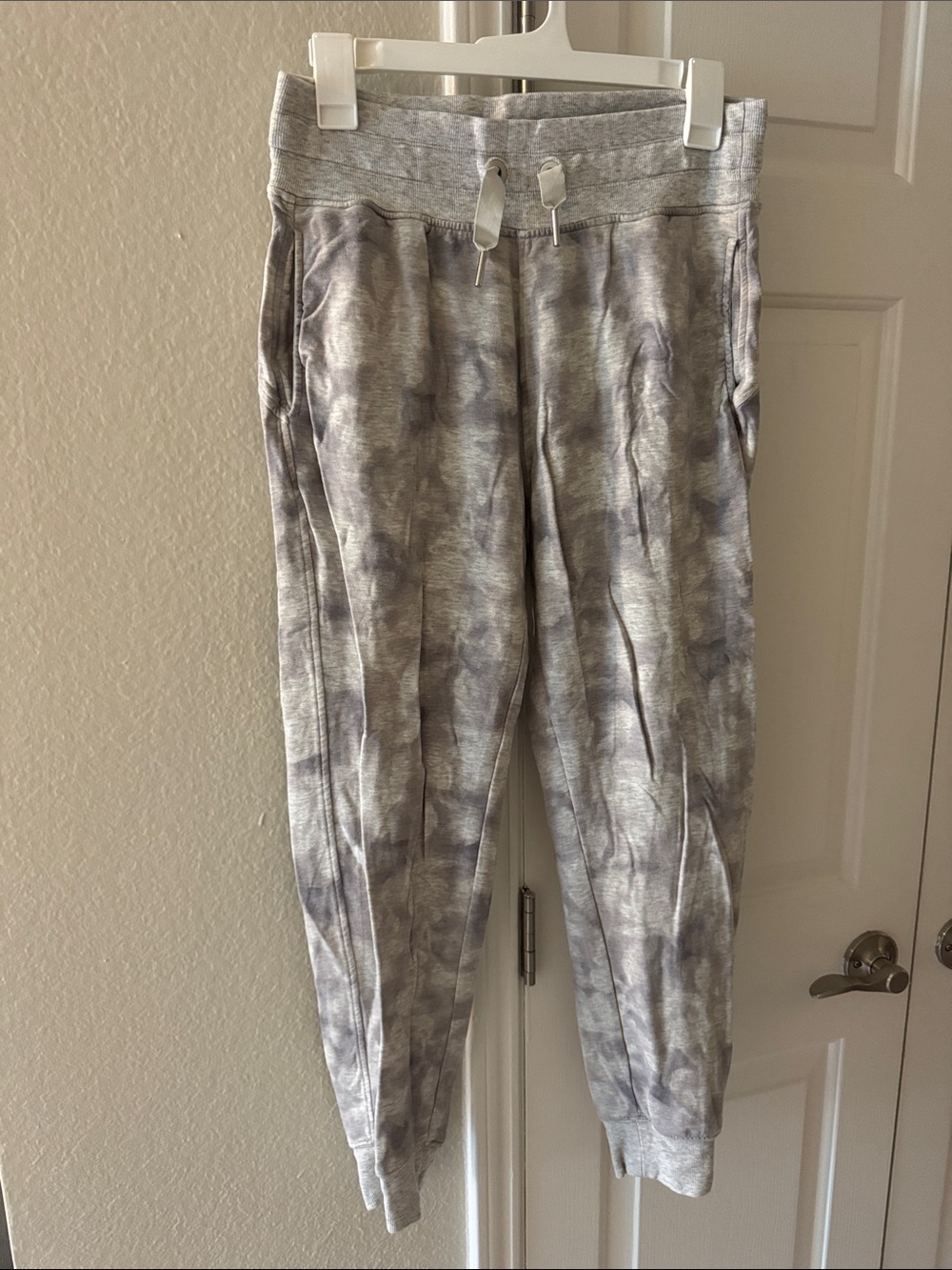 Athleta Gray Tie-Dye Jogger Pants